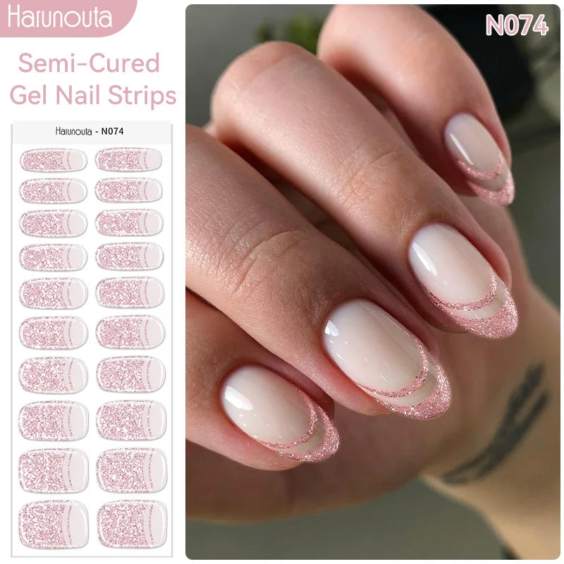 Full Cover Nail Gel Sticker Wraps Manicure