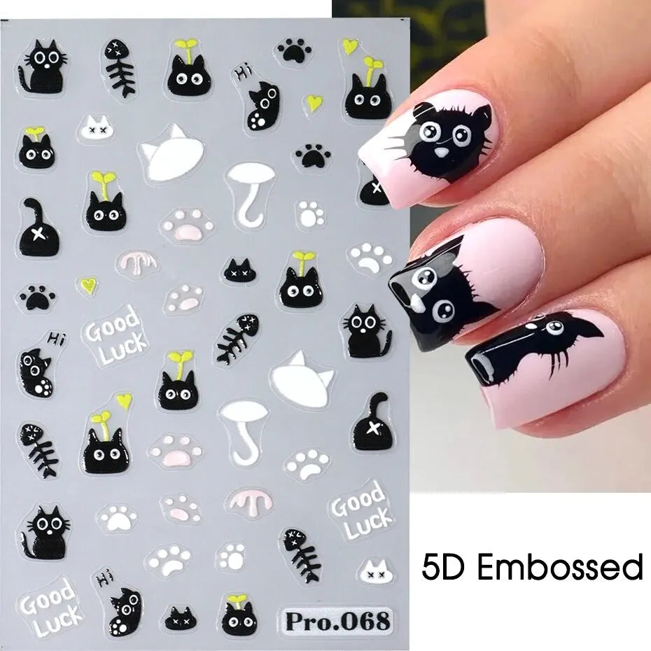 3D Self-Adhesive Nail Art Decals