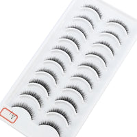 NEW 10 Pairs Natural Long False Eyelashes
