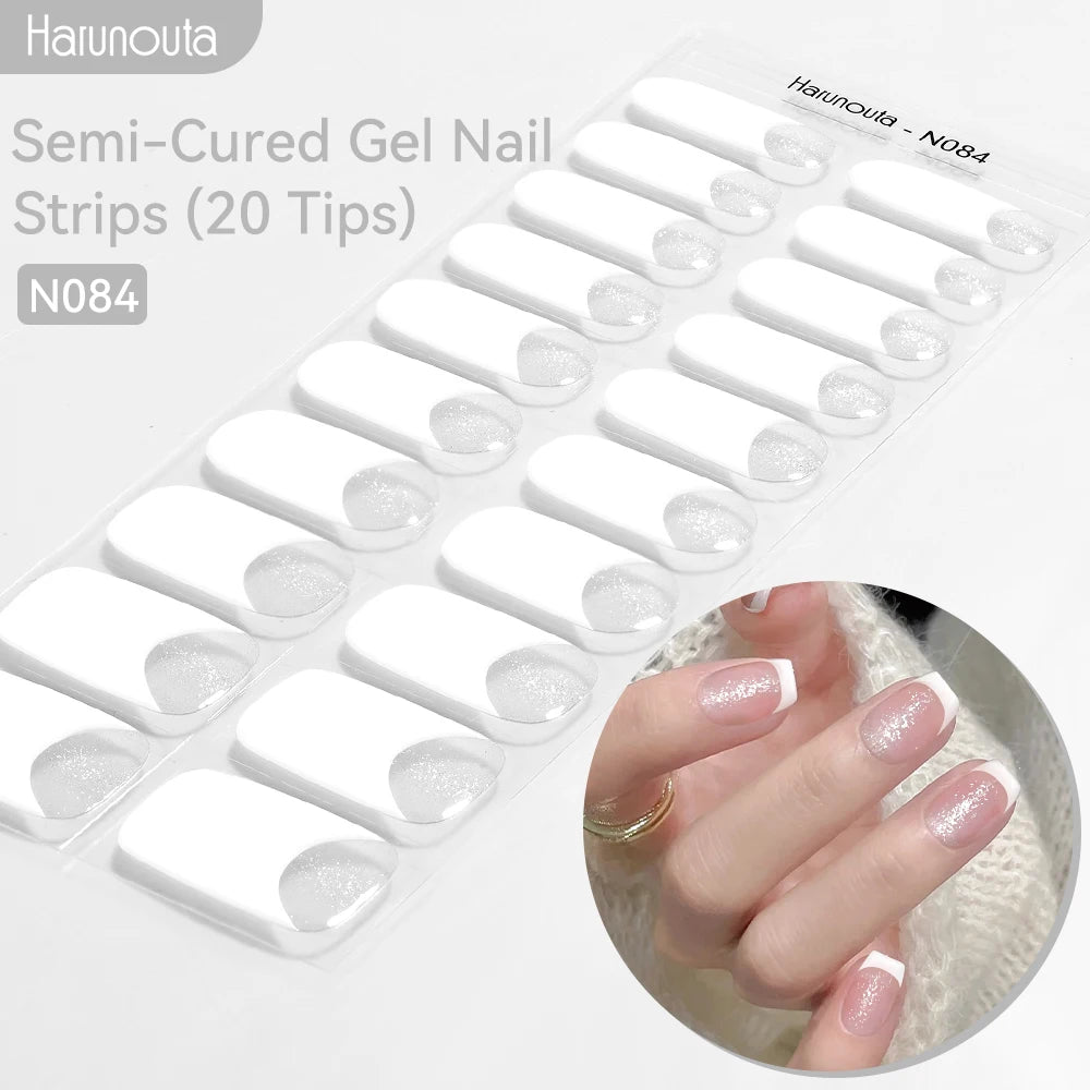 Full Cover Nail Gel Sticker Wraps Manicure