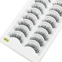 NEW 10 Pairs Natural Long False Eyelashes