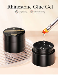 BORN PRETTY 3PCS Rhinestones Glue Gel Set