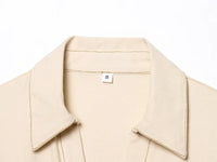 ETJ 2025 traf Spring New 1975 series denim MIDI dress with lapel side zipper fashion wrinkle waist slim elegant dress