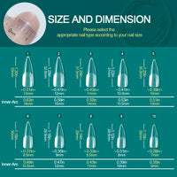 Nailpop 120pcs Acrylic Nails Fake Capsule