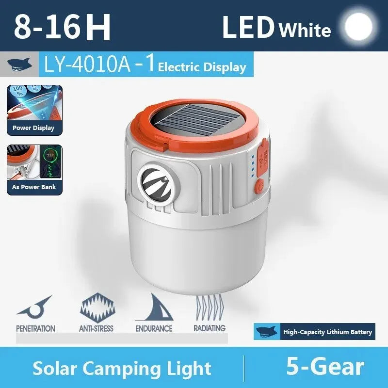 Solar Camping Light Power Bank LED