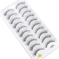 NEW 10 Pairs Natural Long False Eyelashes