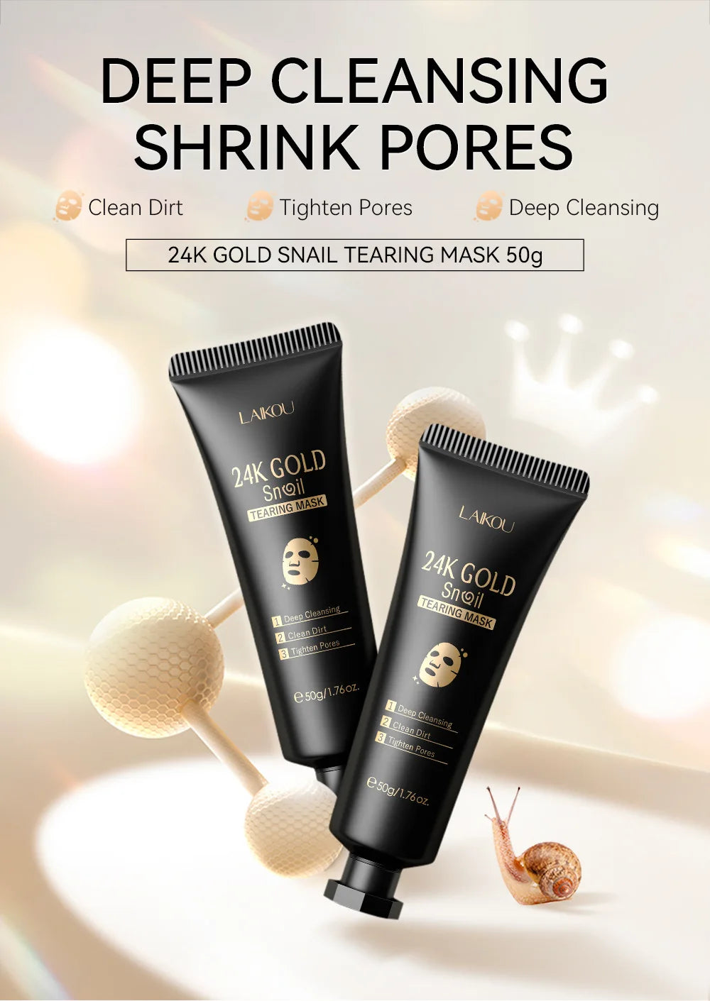 Gold Sakura Peeling Face Mask Anti Wrinkle