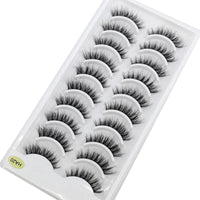 NEW 10 Pairs Natural Long False Eyelashes