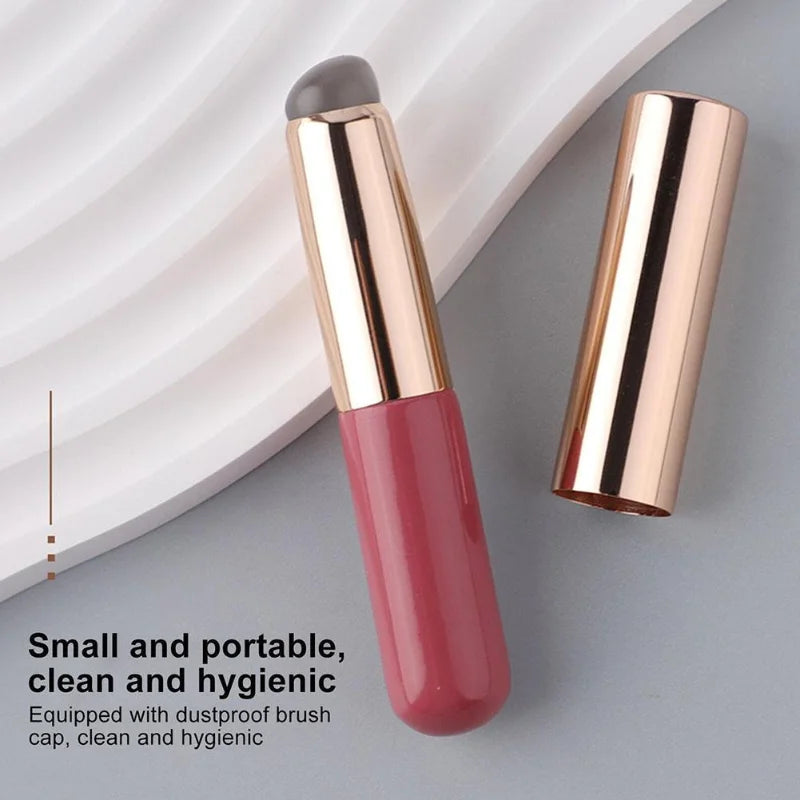 Silicone Lip Brush With Cover Cap