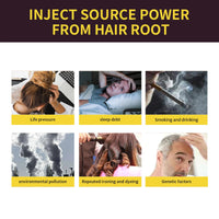 Hair Dye Shampoo 3in1 Darkening Hairs Instant Gray To Black