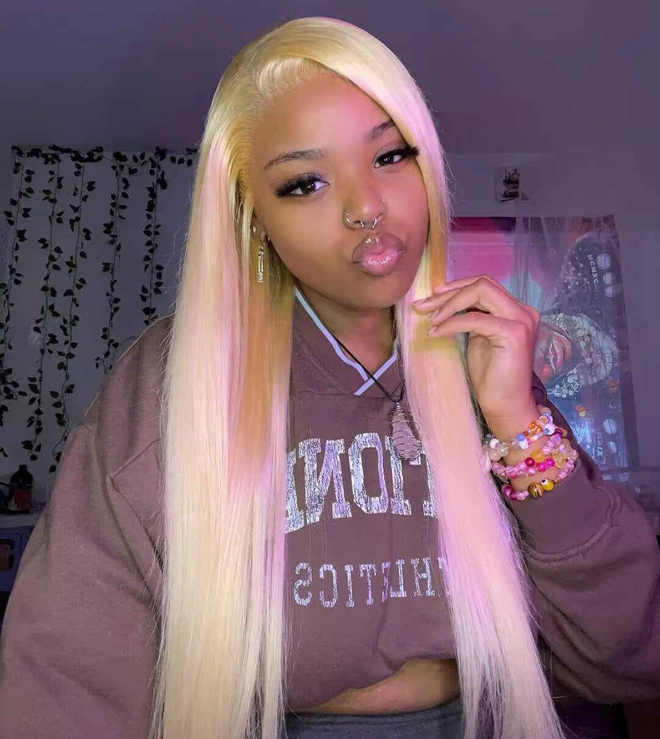 Frontal Human Hair Wigs 613 Bob Wig