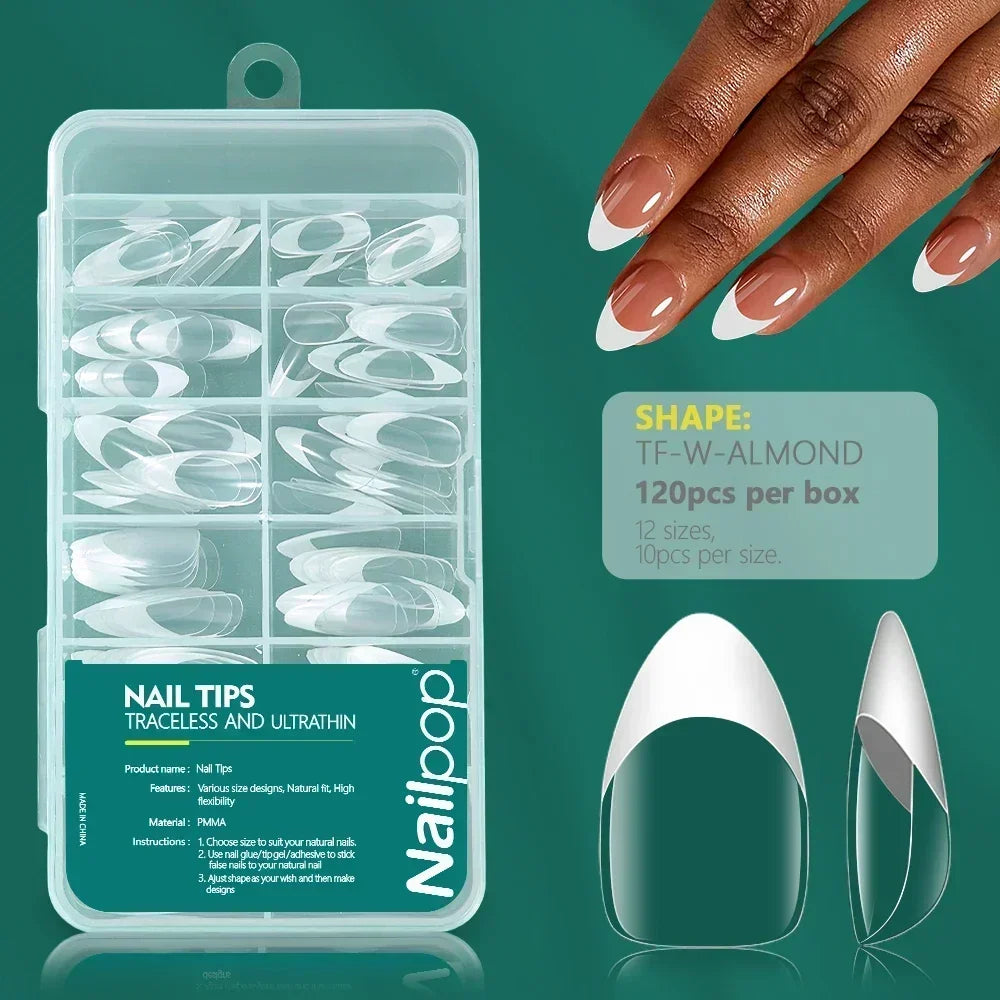 Nailpop 120pcs Acrylic Nails Fake Capsule