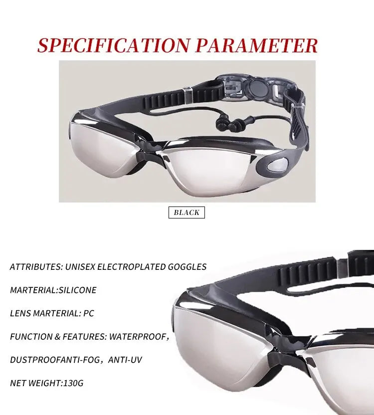 Professional Diving Goggles Electroplating