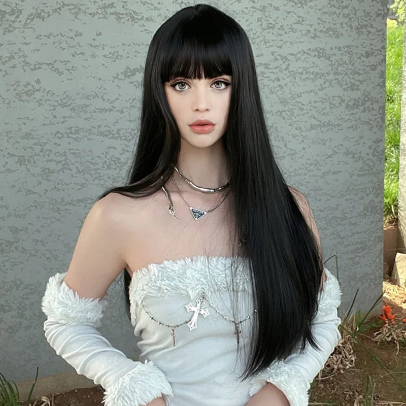 Synthetic fiber wig