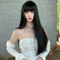 Synthetic fiber wig