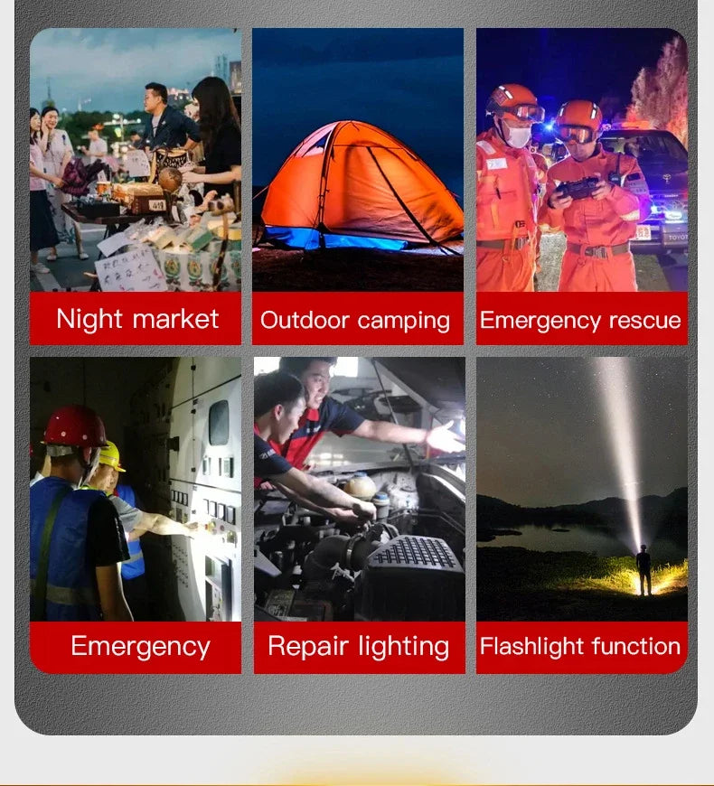 Solar Camping Light Power Bank LED