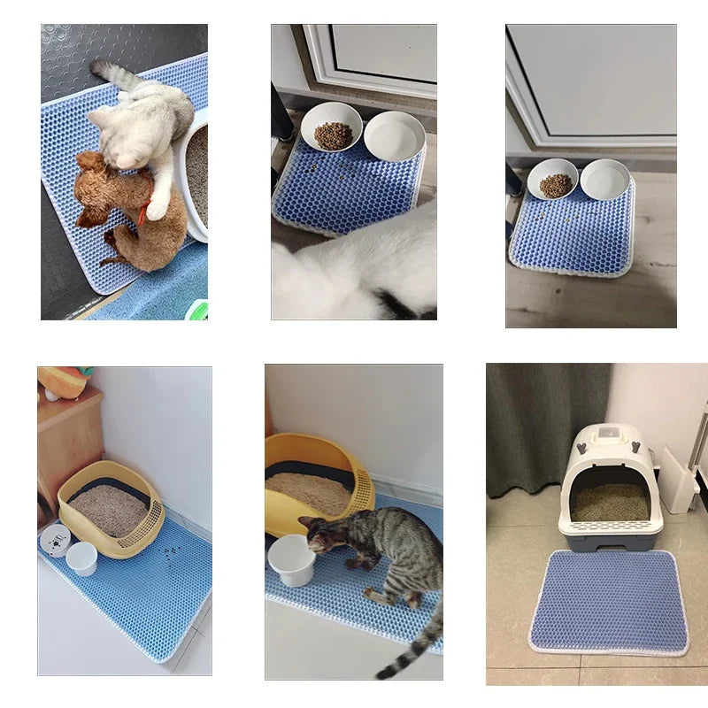 Cat Litter Mat With Gift Double Layer Waterproof