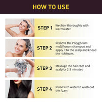 Hair Dye Shampoo 3in1 Darkening Hairs Instant Gray To Black