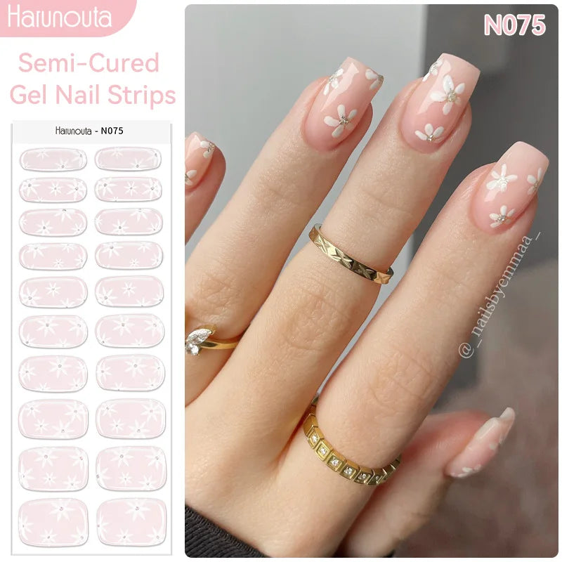 Full Cover Nail Gel Sticker Wraps Manicure
