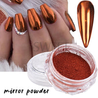 Black Mirror Chrome Nails Powder