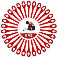 40pcs Lawn Mower Plastic Blades For Garden Grass Trimmer