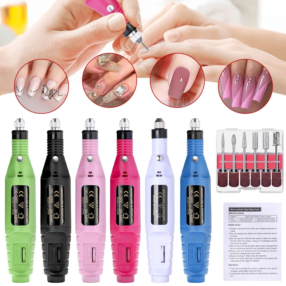 LULAA Strong Function Nail Drill Machine Set