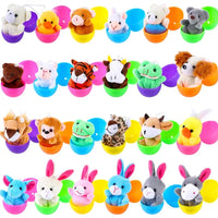 12/24/36pcs Easter Fillable Eggs Colorful