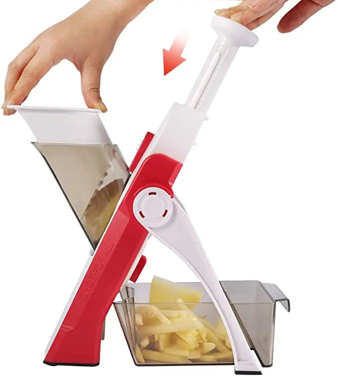 Vegetable Cutter, Food Chopper, Dicer Fruit, French Fry, SS #420 ABS AS,Mandoline Slicer, Kitchen Accessories,Home Gadgets, JS01