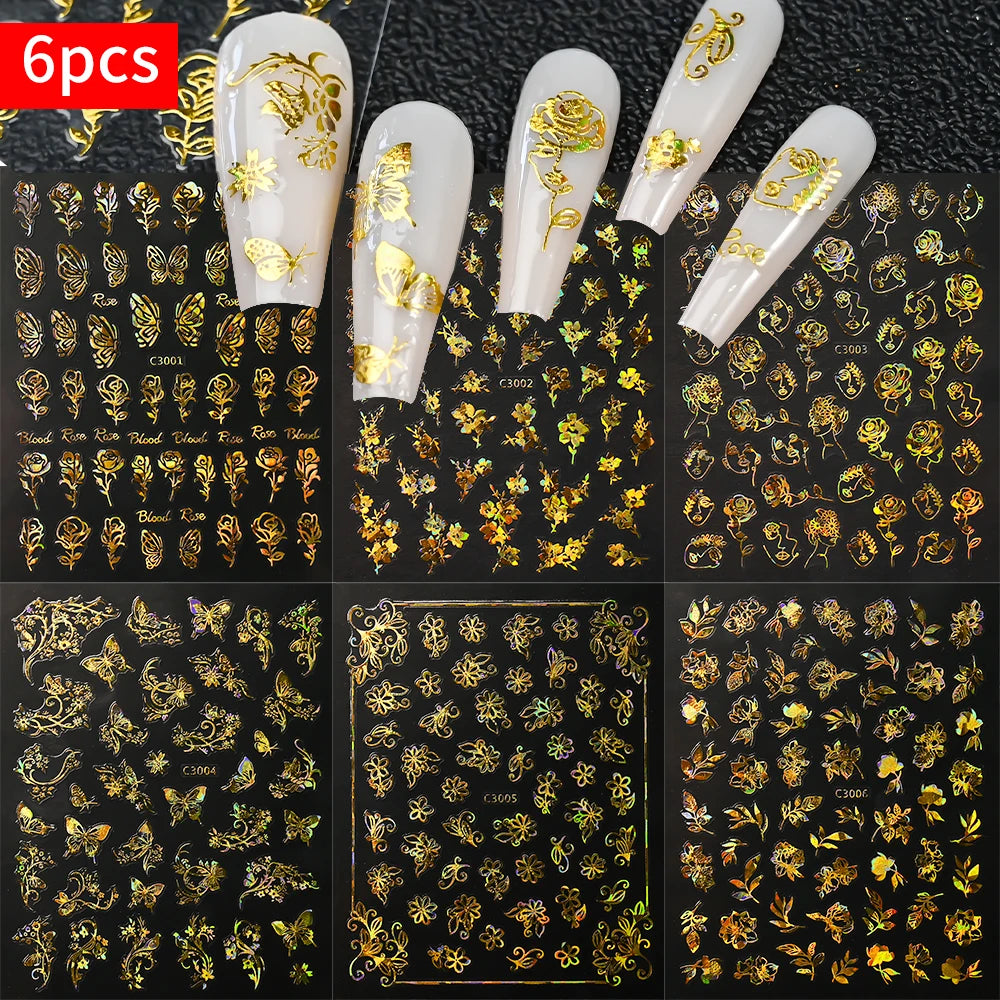 Self-Adhesive Slider Luxury Manicure Decals