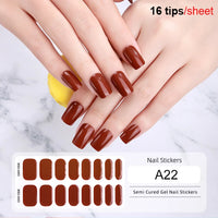 Full Cover Nail Gel Sticker Wraps Manicure