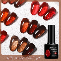 LILYCUTE 7ML Jelly Amber Gel Nail Polish