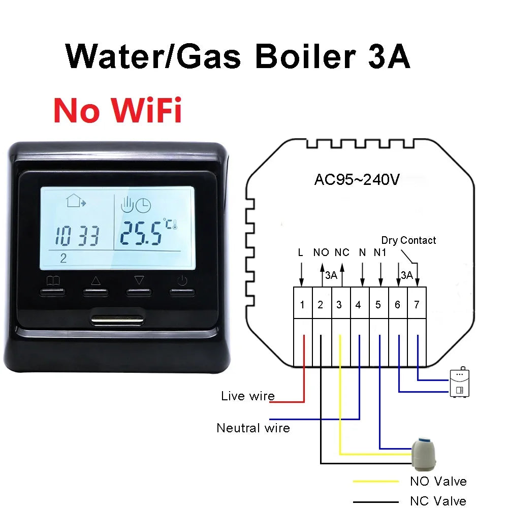 WiFi Thermostat Electric Heating Warm Floor Temperature Controller