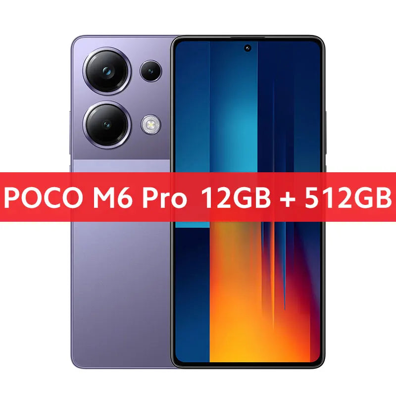 Global Version POCO M6 Pro Helio G99 Ultra 120Hz Flow AMOLED DotDisplay 67W turbo charging 64MP Triple Camera with OIS