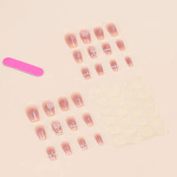 Rose Fake Nails