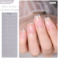 Full Cover Nail Gel Sticker Wraps Manicure