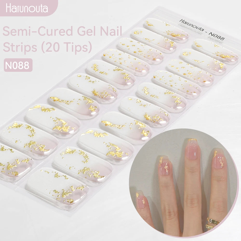Full Cover Nail Gel Sticker Wraps Manicure