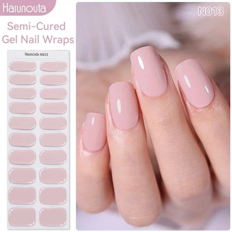 Full Cover Nail Gel Sticker Wraps Manicure