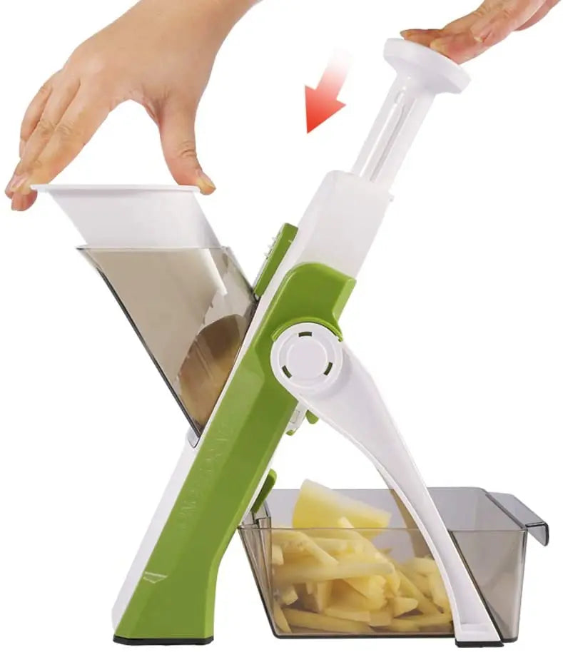 Vegetable Cutter, Food Chopper, Dicer Fruit, French Fry, SS #420 ABS AS,Mandoline Slicer, Kitchen Accessories,Home Gadgets, JS01