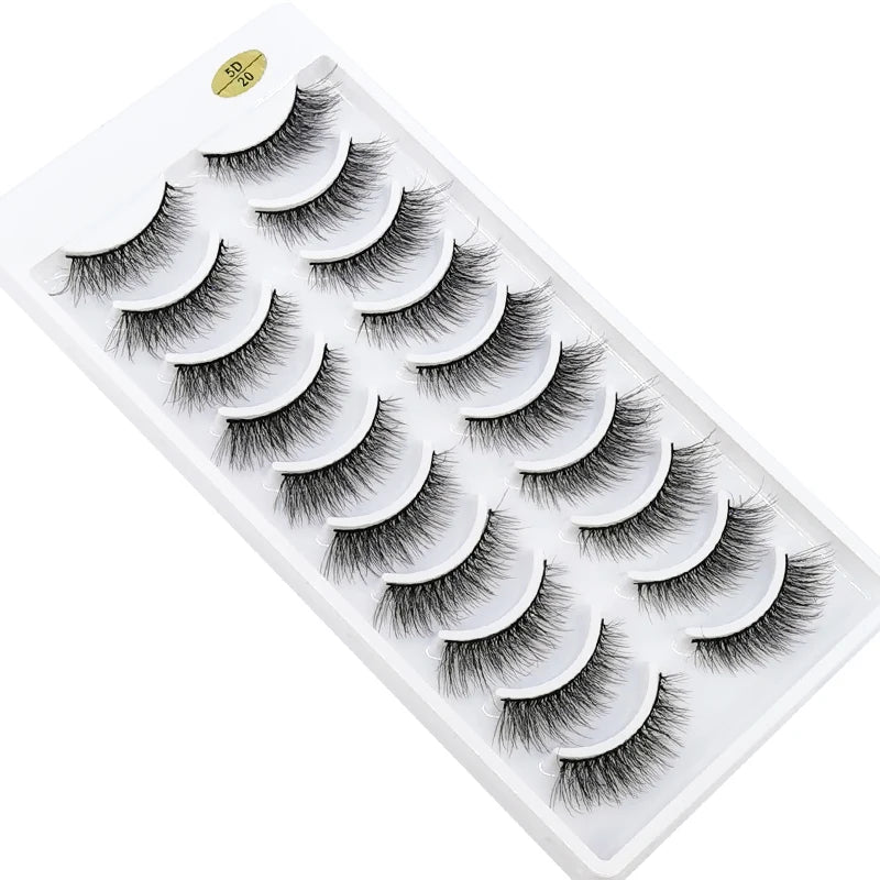 NEW 10 Pairs Natural Long False Eyelashes