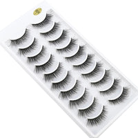 NEW 10 Pairs Natural Long False Eyelashes