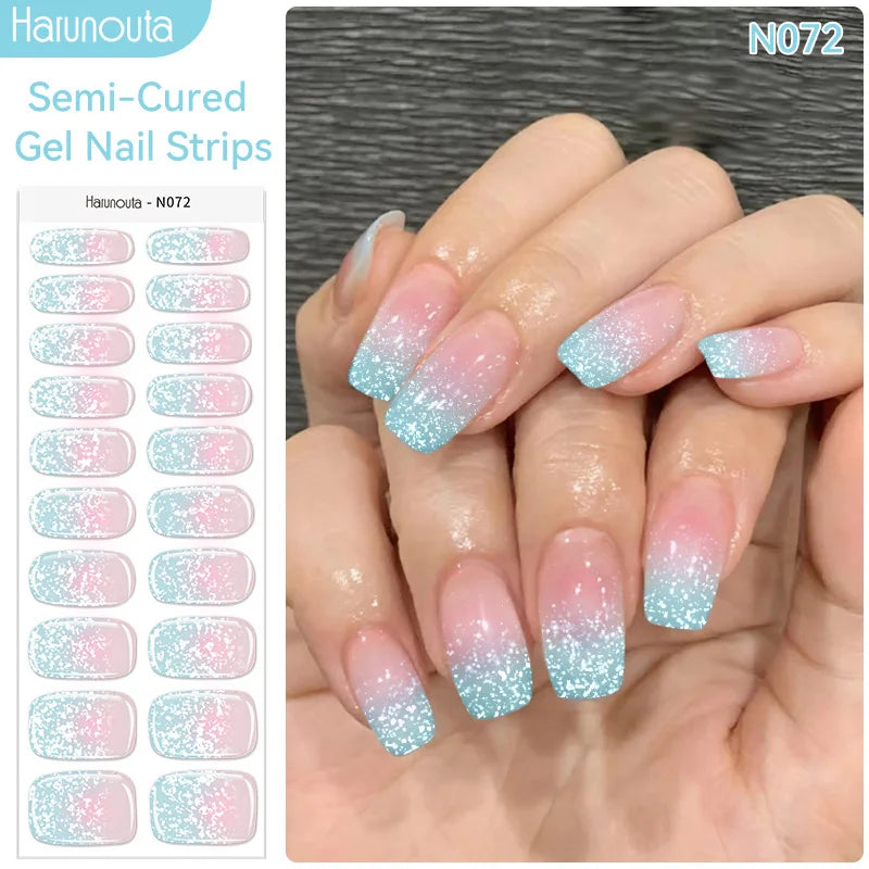 Full Cover Nail Gel Sticker Wraps Manicure