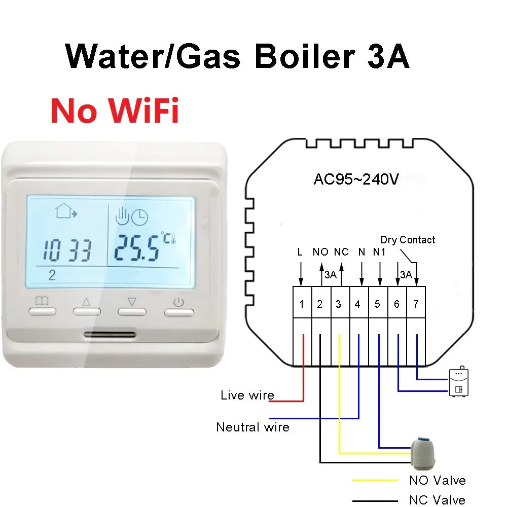 WiFi Thermostat Electric Heating Warm Floor Temperature Controller