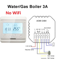 WiFi Thermostat Electric Heating Warm Floor Temperature Controller