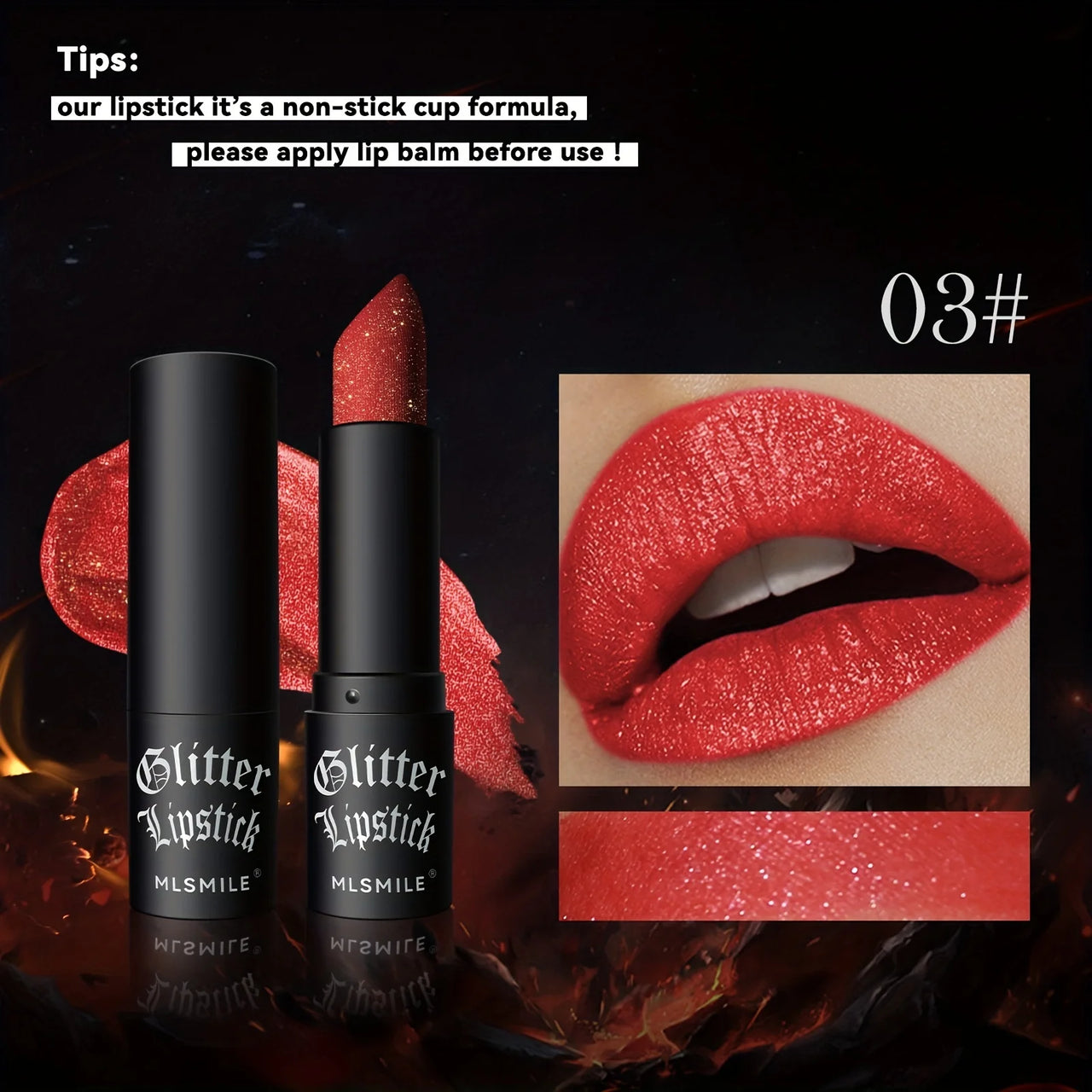 7 Colors Glitter Lipstick