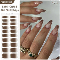 Full Cover Nail Gel Sticker Wraps Manicure
