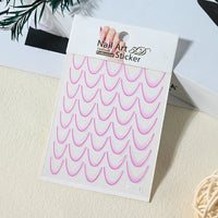 French Gradient Line Nail Art Stickers