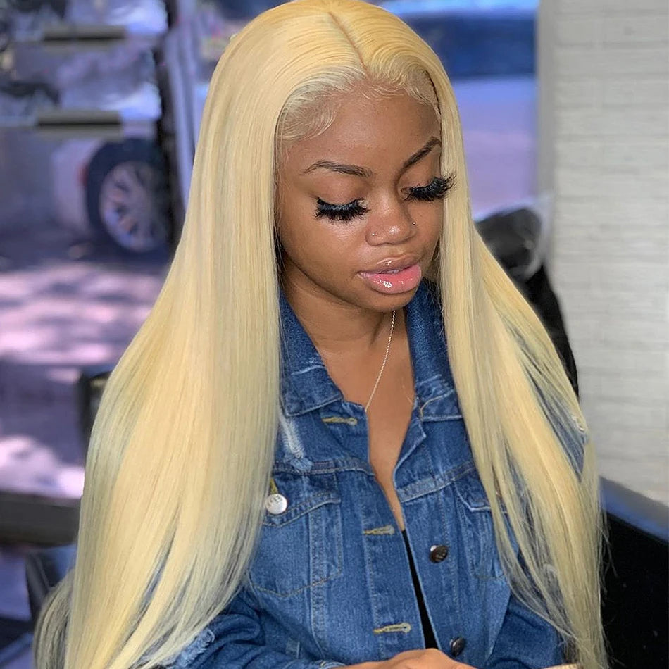 Frontal Human Hair Wigs 613 Bob Wig