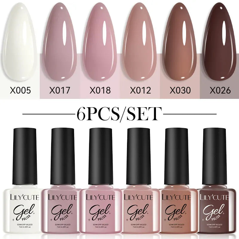 Nail Polish Kit 125 Colors Manicure Semi Permanent