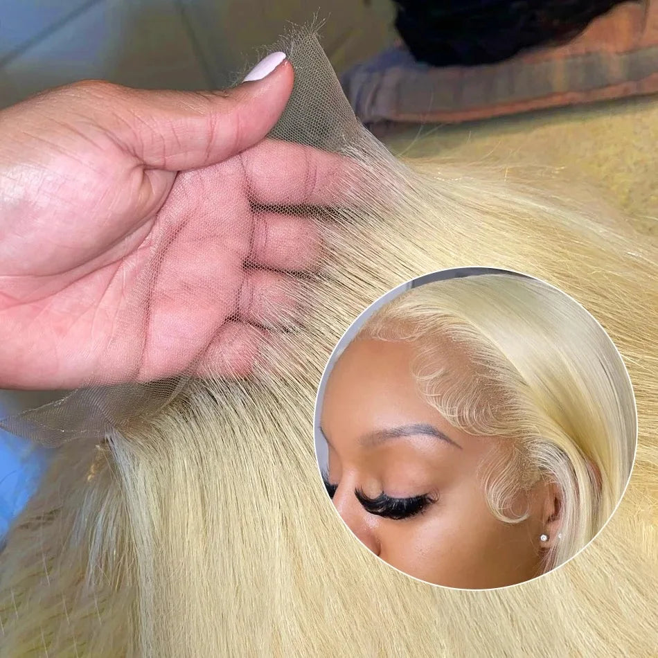 Frontal Human Hair Wigs 613 Bob Wig