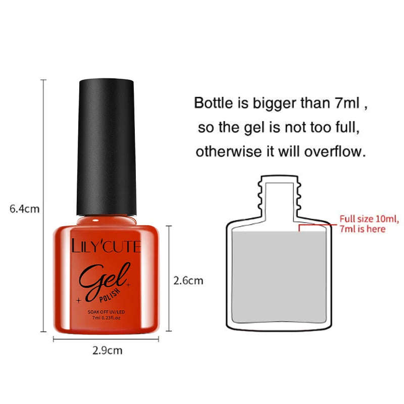 Nail Polish Kit 125 Colors Manicure Semi Permanent